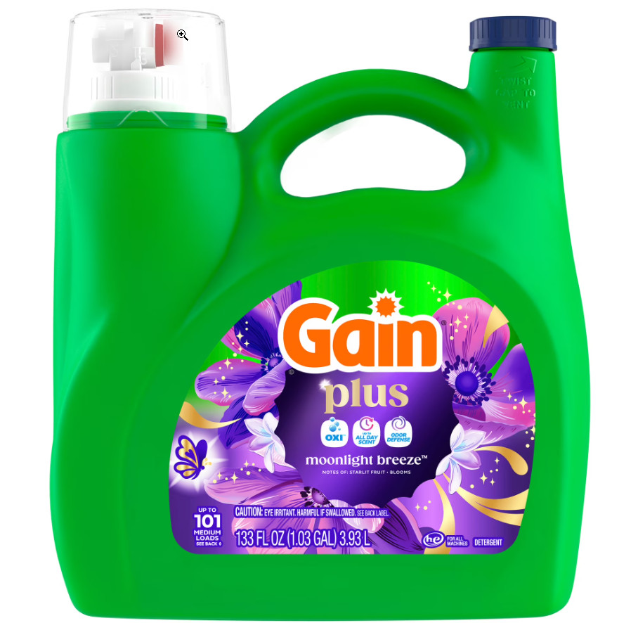 Free Ship – Gain Moonlight Breeze Liquid Laundry Detergent Plus OXI 133 fl oz