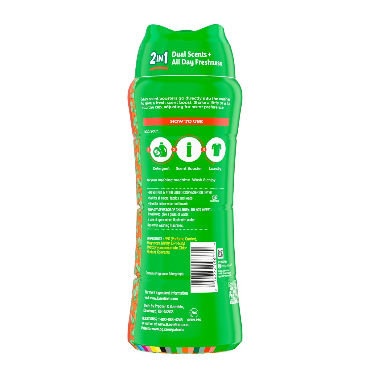 Gain Apple Mango Tango Beads Scent Boosters – 21.1oz: Bleach-Free, Odor Control