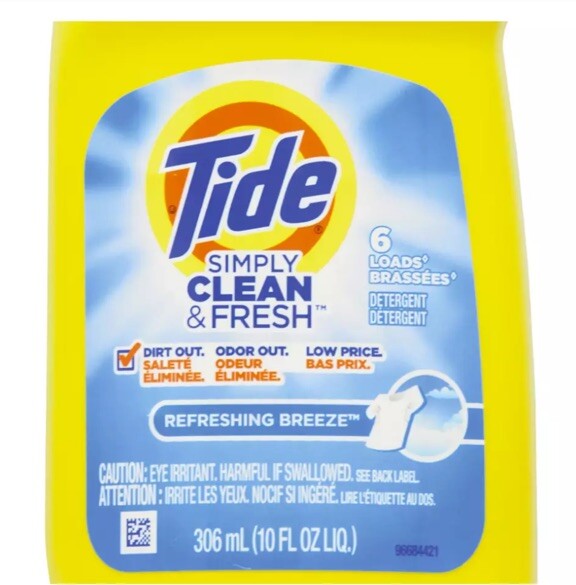 Tide Simply Clean & Fresh Liquid Laundry Detergent 6 Loads – 10 oz (pack of 6)