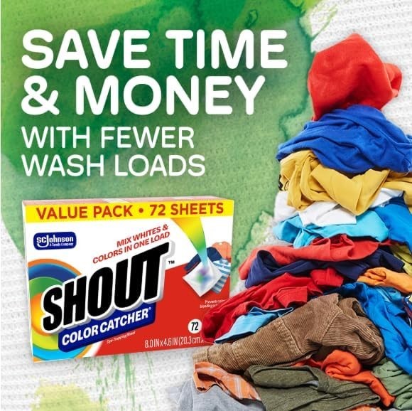 24 Pack Color Catcher Dye-Trapping Sheets for Mixed Washes – Easy Laundry Care