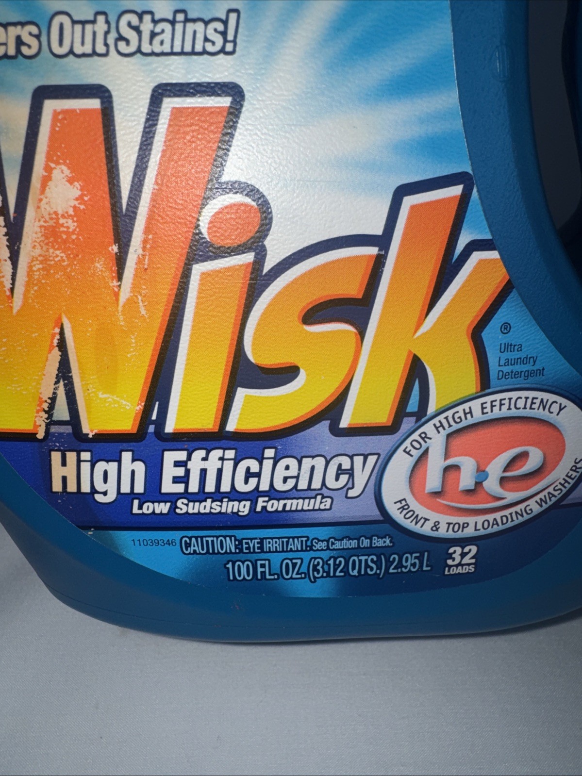 Rare Wisk High Efficiency HE Laundry Detergent Approx 75% Full Discontinued HTF