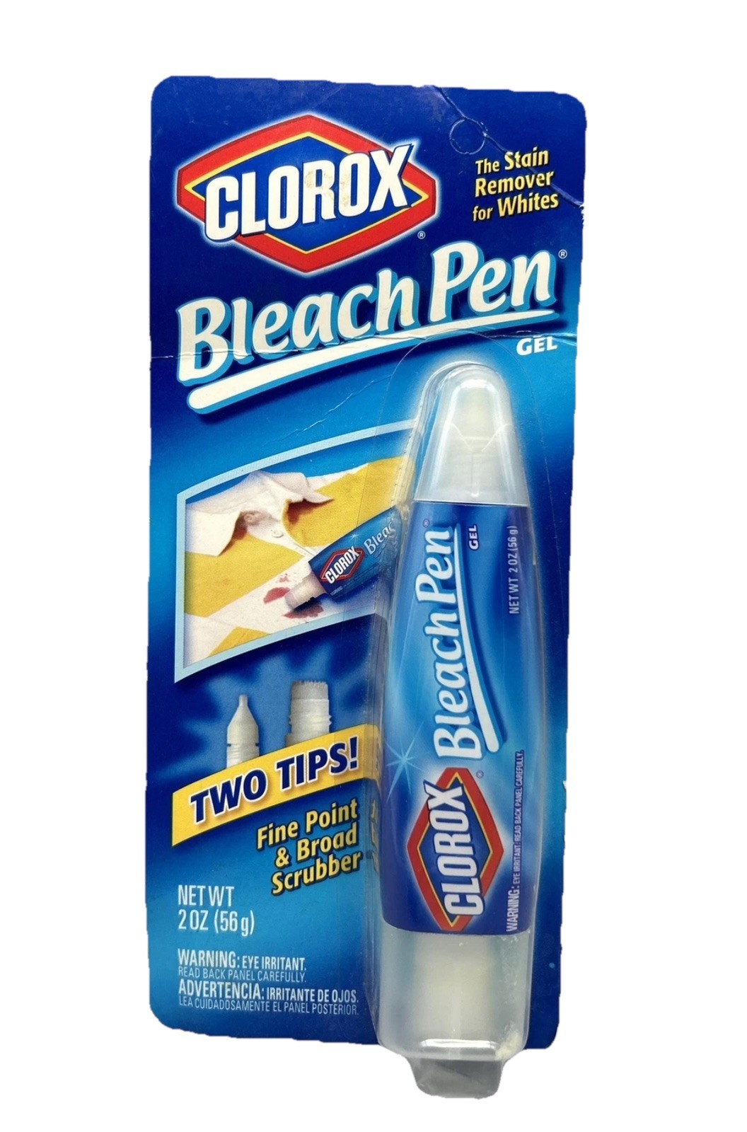 (1) Clorox Bleach Pen Gel For Whites Dual Tipped 2 Oz NEW SEALED
