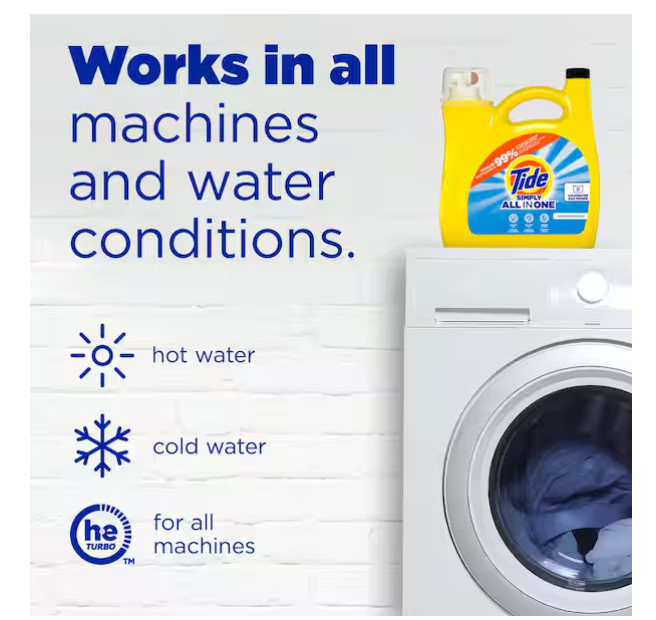 Simply All-in-One Refreshing Breeze Laundry Detergent, 89 Loads, 117 fl oz