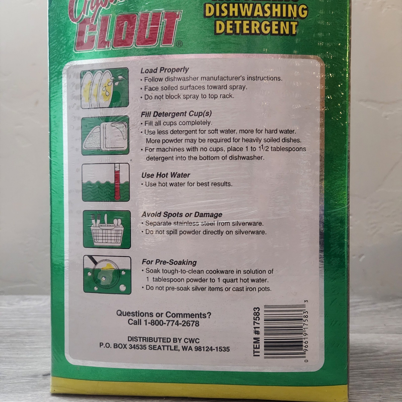 Kirkland Signature Discontinued XL 2 Pack Crystal Clout Dishwashing Lemon Scent