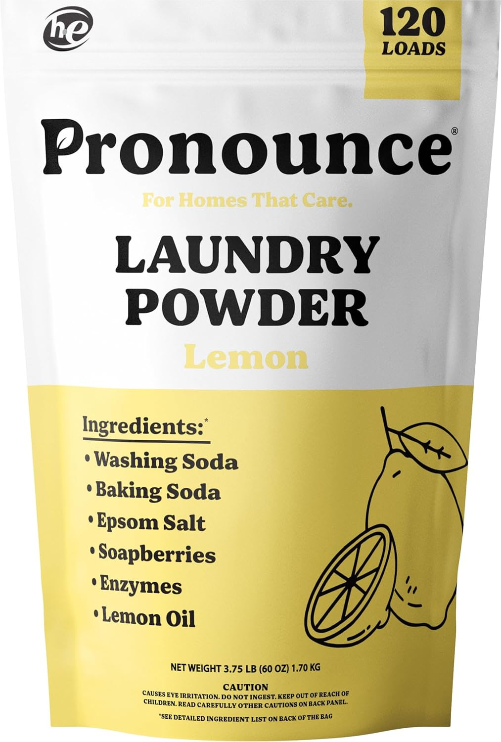 Laundry Detergent Powder Alternative | Earth-Derived Ingredients, Eco-Friendly,
