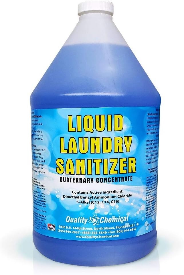 Bleach-Free Laundry Sanitizer 128 oz – Safe for Kids’ Clothes & Delicates
