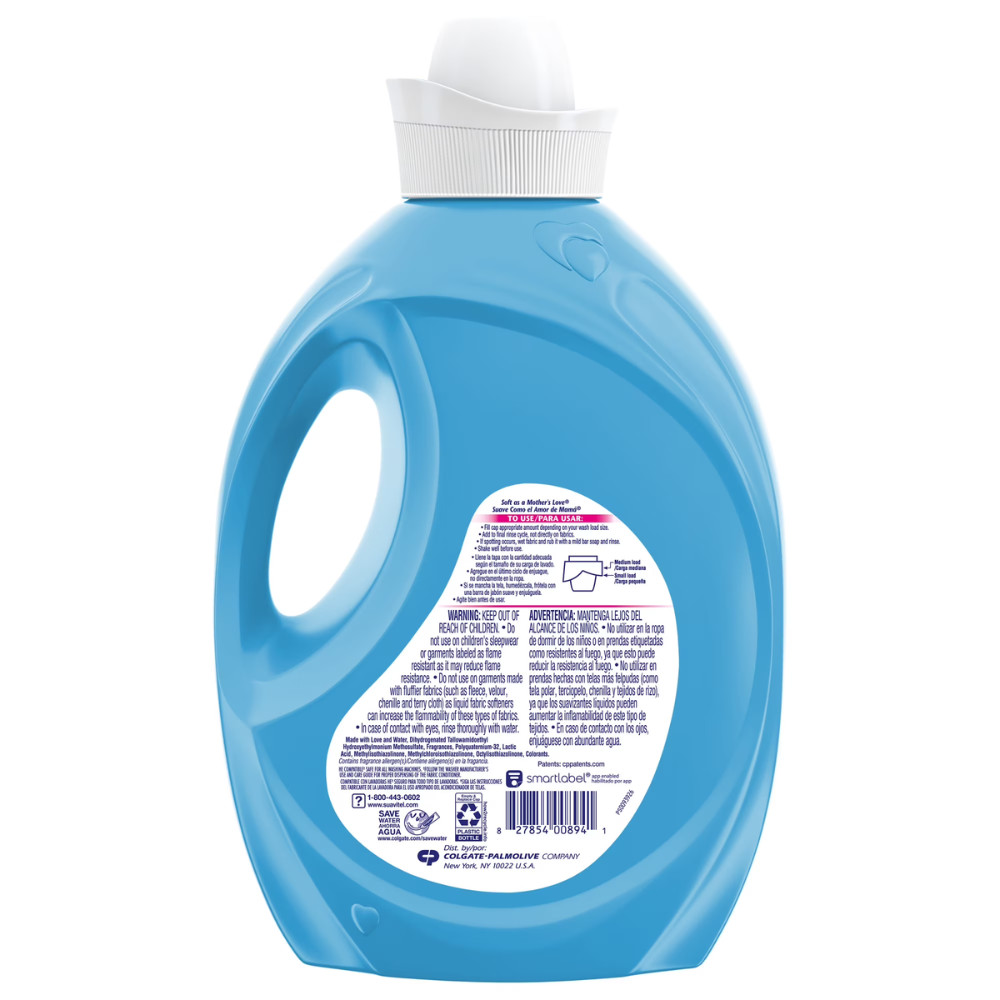 4 Pack Suavitel Liquid Fabric Softener, Conditioner, Field Flowers Scent, 105 oz