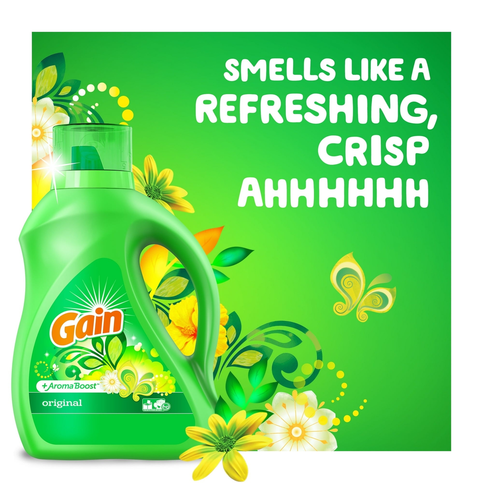 Gain Original + AromaBoost Liquid Laundry Detergent, 10oz (306ml)