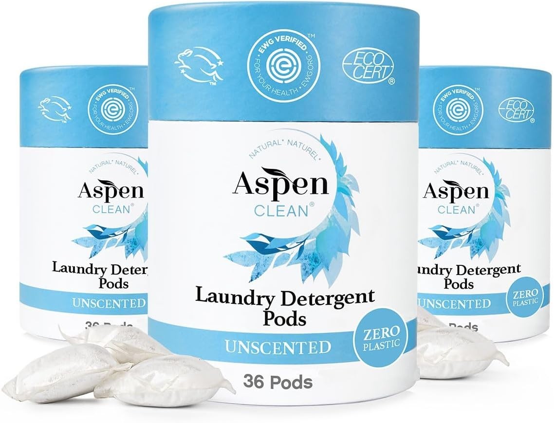 Unscented Laundry Pods by , New and Improved Packaging, Zero Plastic, Non-, ,…