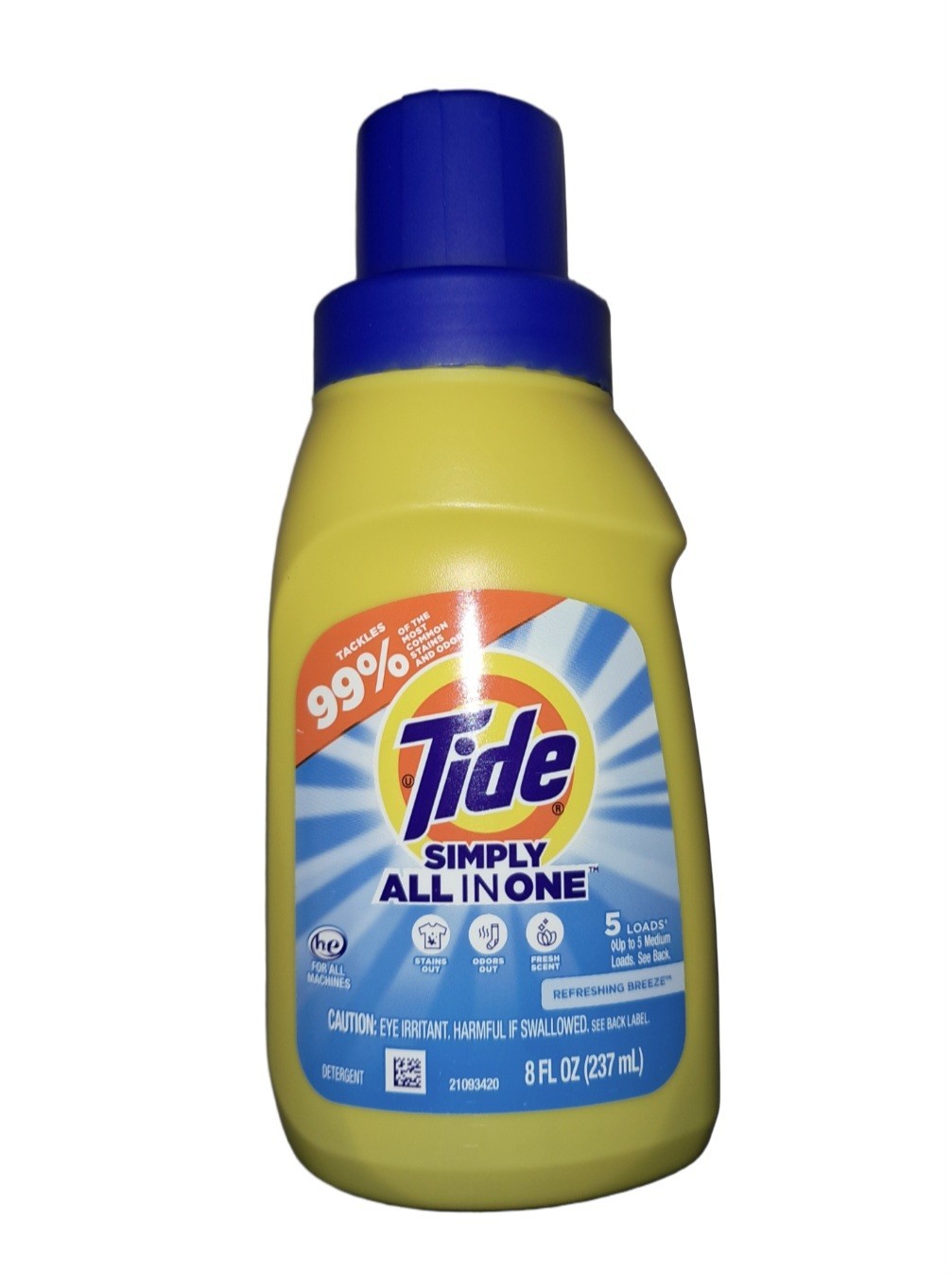 Ɣ TIDE SIMPLY (8 Fl Oz.) 🟡🫧 ●ALL IN ONE● 🟡🫧 ≈Refreshing Breeze≈ Detergent.
