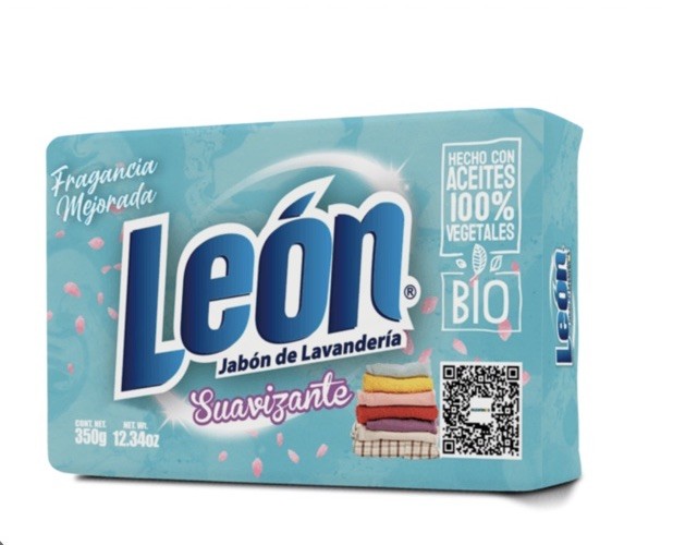 6 PACK LEON JABON EN BARRA SUAVIZANTE LAUNDRY BAR DETERGENTE SOAP 350g each