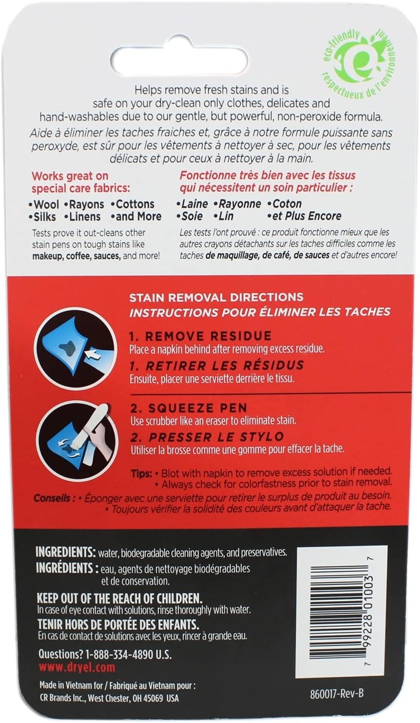 On The Go Stain Pen 2 Pack Fresh Stain Remover Travel Ready Liquid Formula