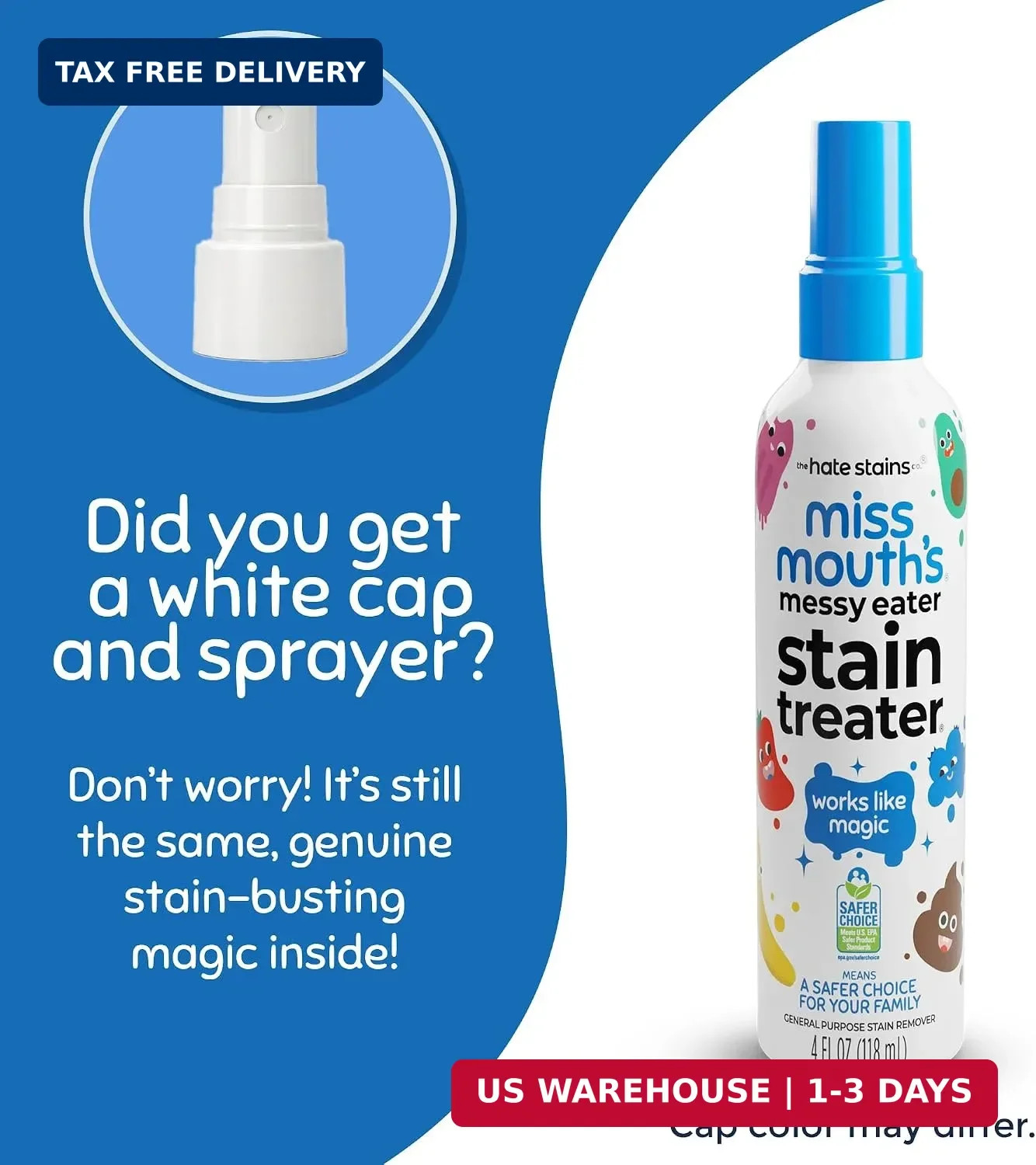 Miss Mouth’s Messy Eater Stain Treater Spray, Laundry Stain Remover, 4 Oz | Newb