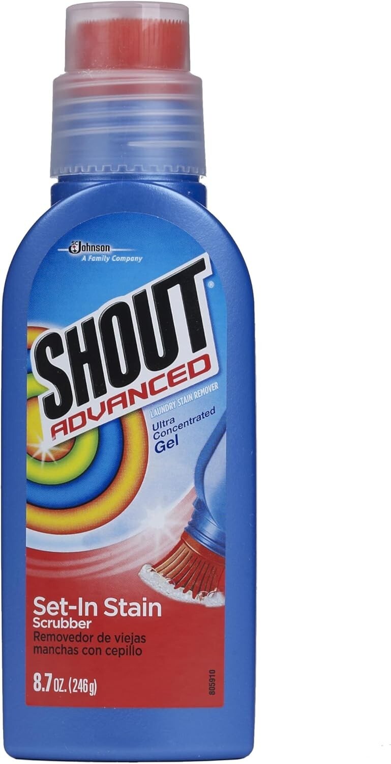 Shout Advanced Stain Remover Gel for Laundry, 8.7oz – Ultra Concentrated with Sc