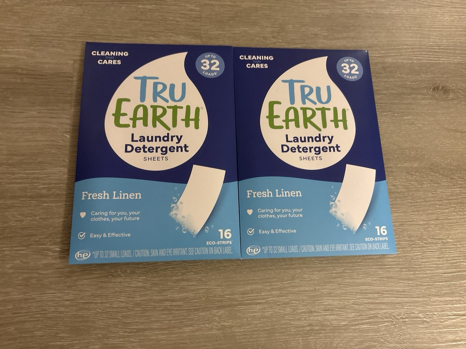 Clean People & Tru Earth Laundry Detergent Sheets Fresh & Clean Lot of 4 Bundle