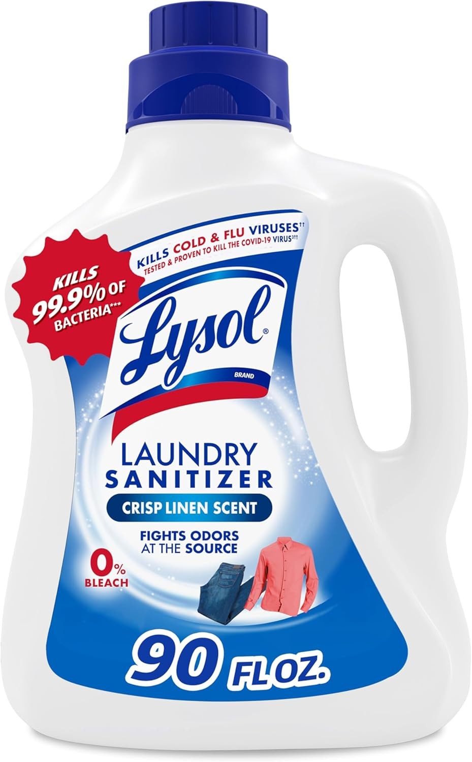 Disinfectant Laundry Sanitizer Laundry Detergent Additive Color Safe Bleach
