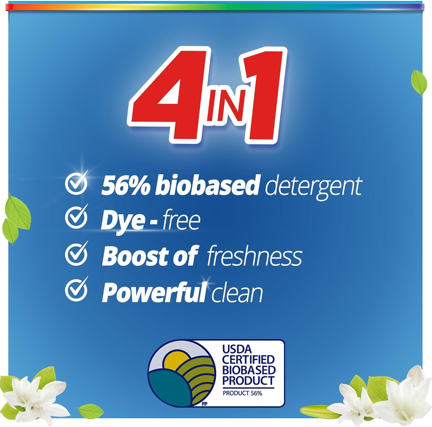 Natural Elements Fresh Lilies & Linen Liquid Detergent, 82.5 oz, 165 Loads,