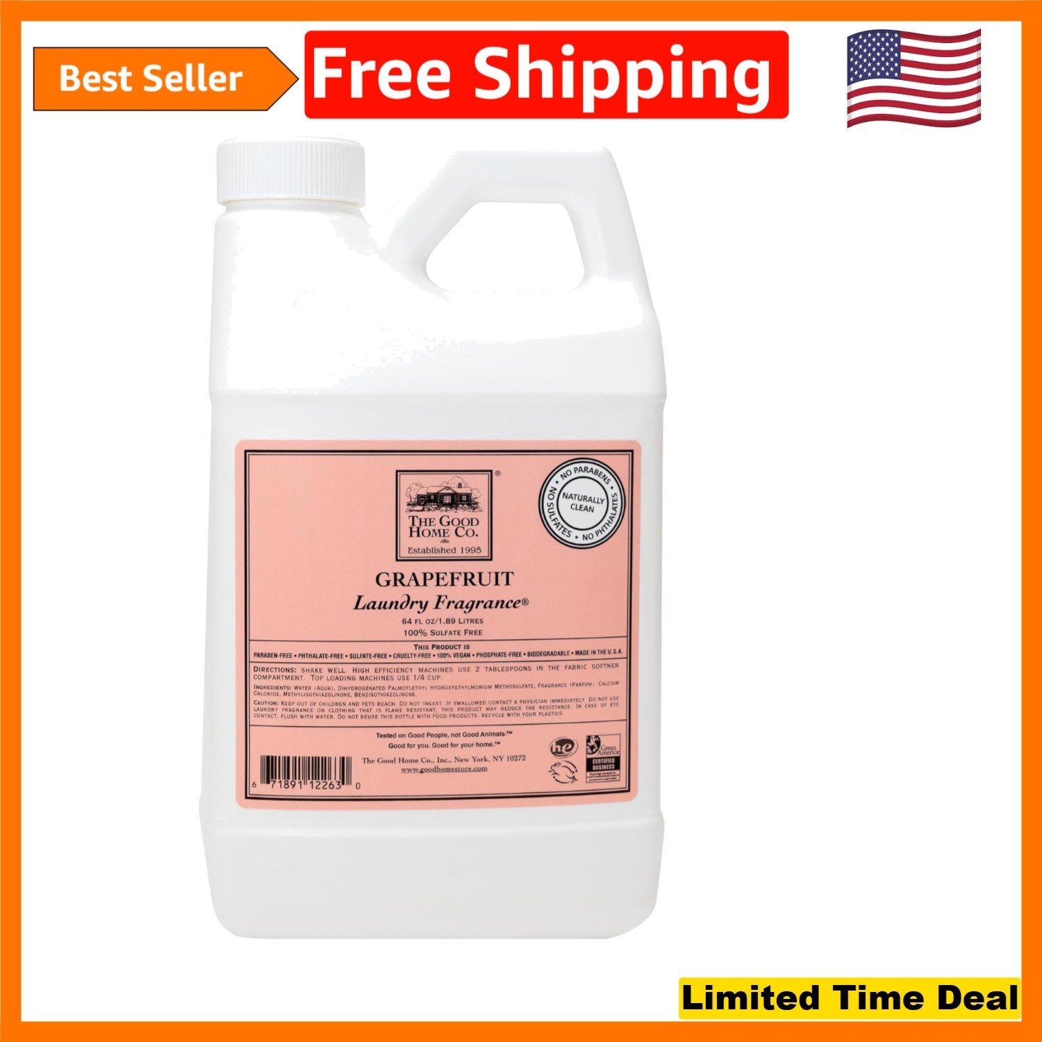 64oz Laundry Fragrance Refill – Natural Softener for Luxurious Freshness