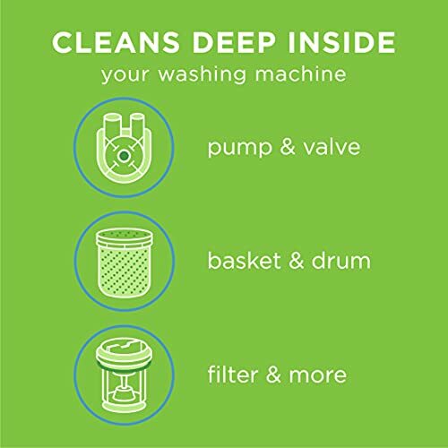 Washing Machine Cleaner,Clean Front Load & Top Load Washer,Including HE, 5 Count