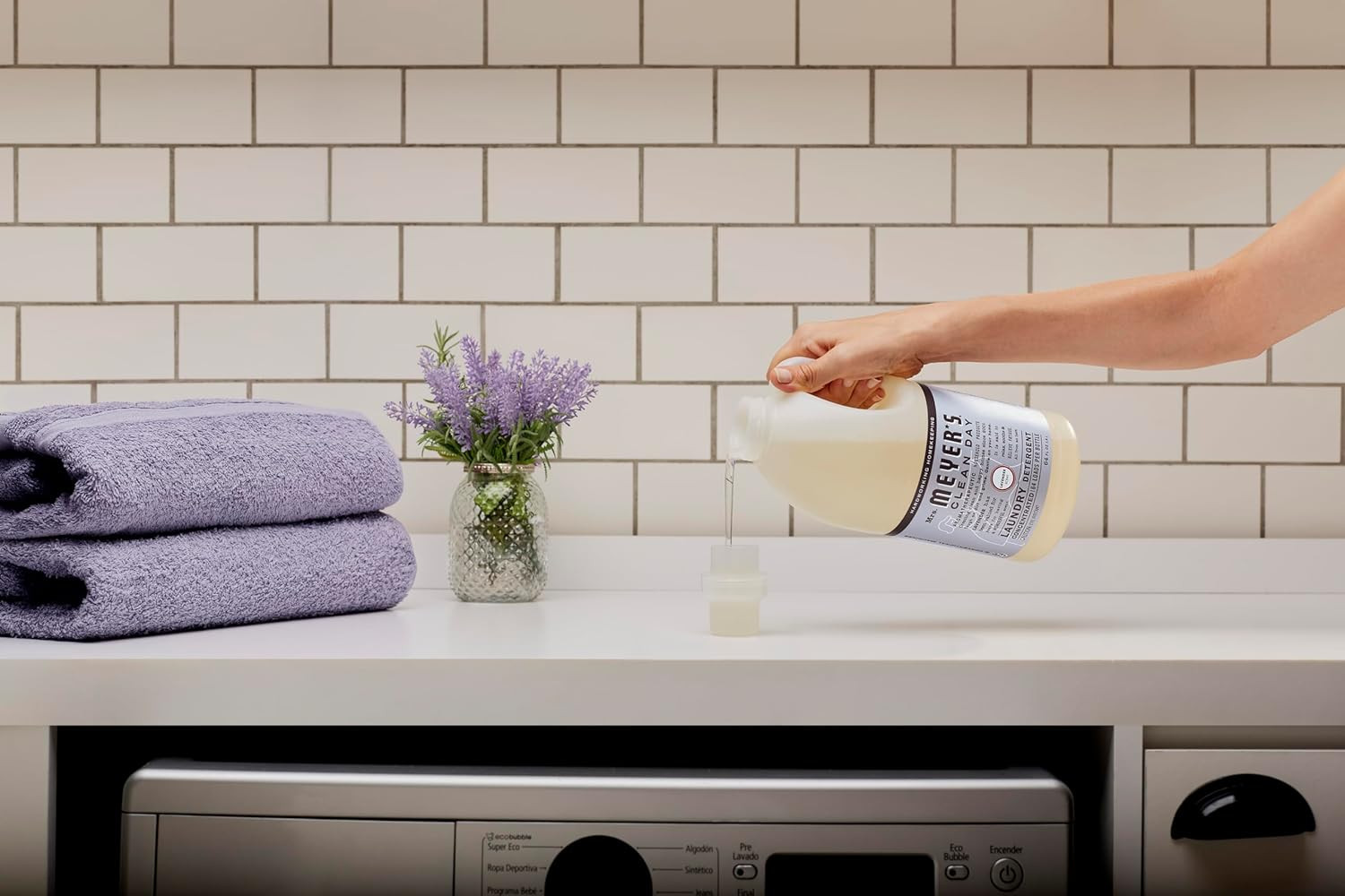 Liquid Laundry Detergent, Biodegradable Formula Infused with Essential Oils 64oz