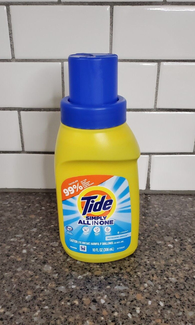 NEW! TRAVEL SIZE SET-Tide Simply All-In-One Detergent & Bounce Dryer Sheets