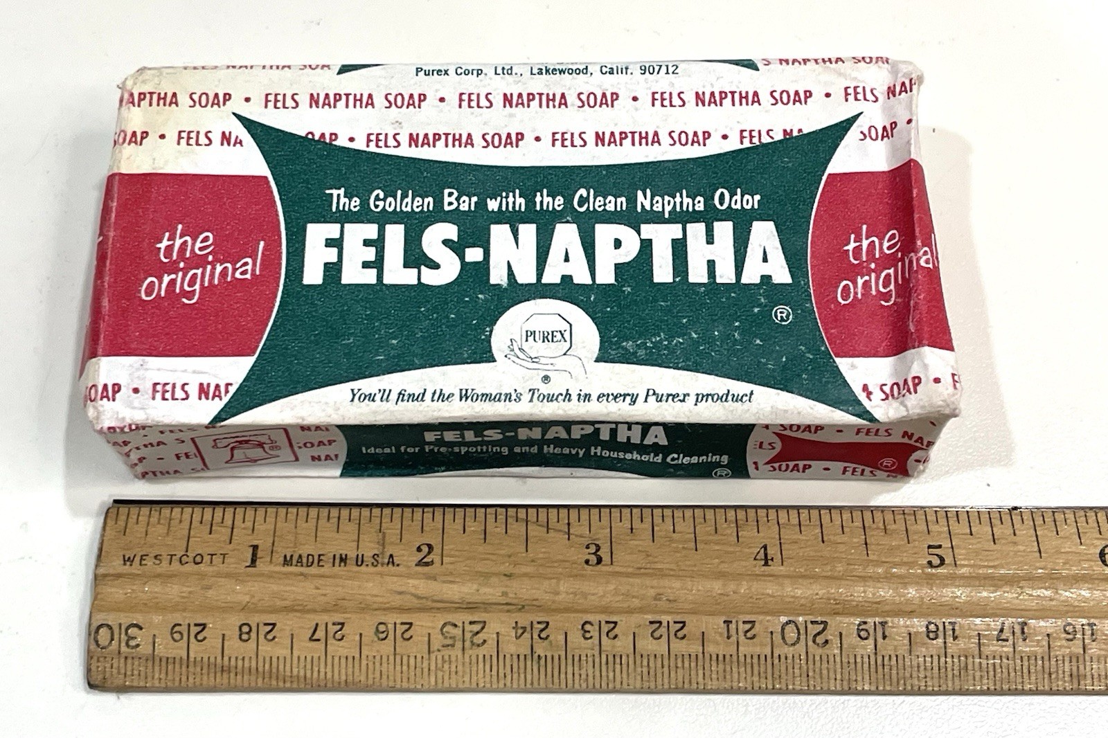 9 Vtg Fels-Naptha Soap Bars Original Heavy Duty Laundry Cleaning Purex USA Flaw