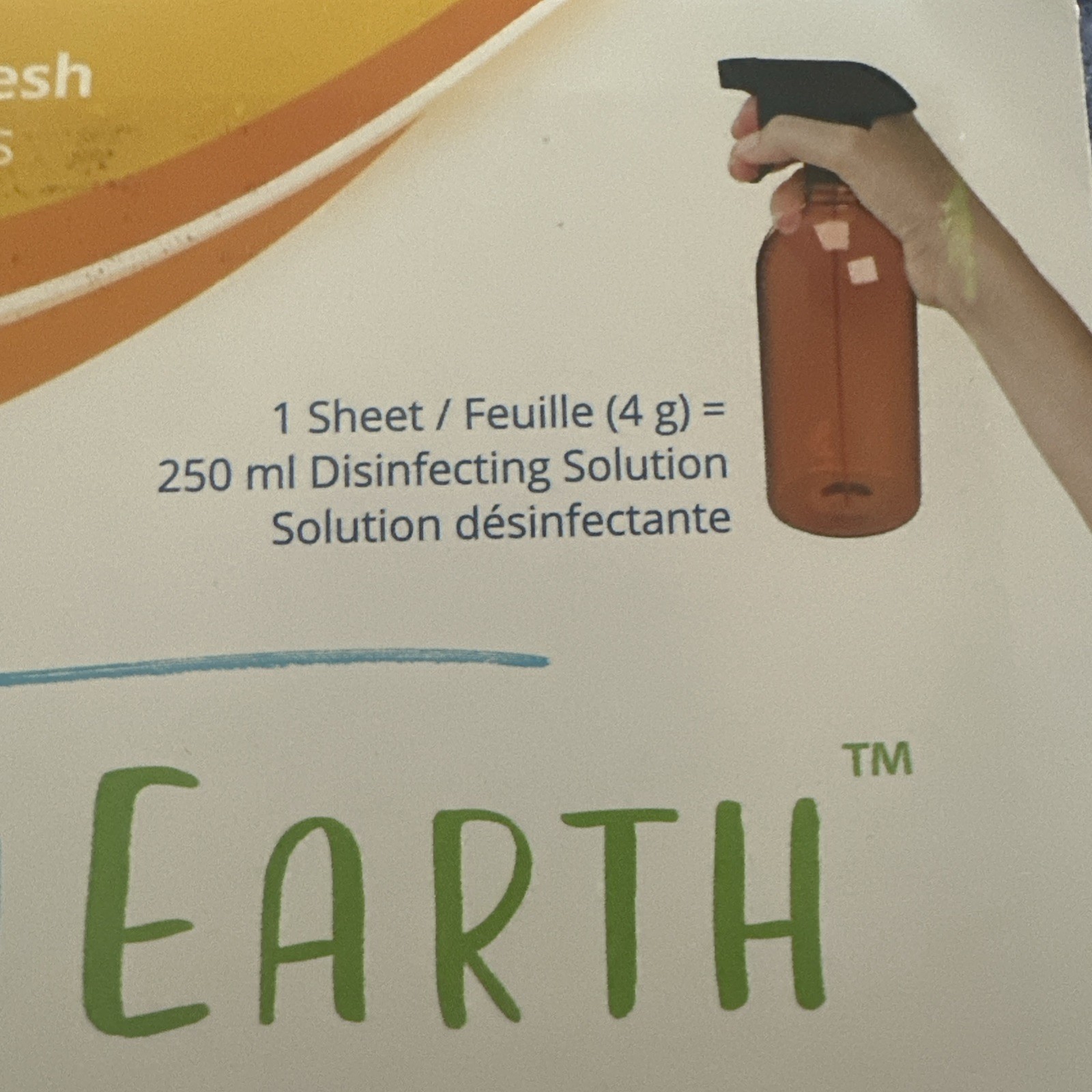 Tru Earth Eco-Strips Disinfectant Sheet. 8 Ct. Lemon Fresh Scent