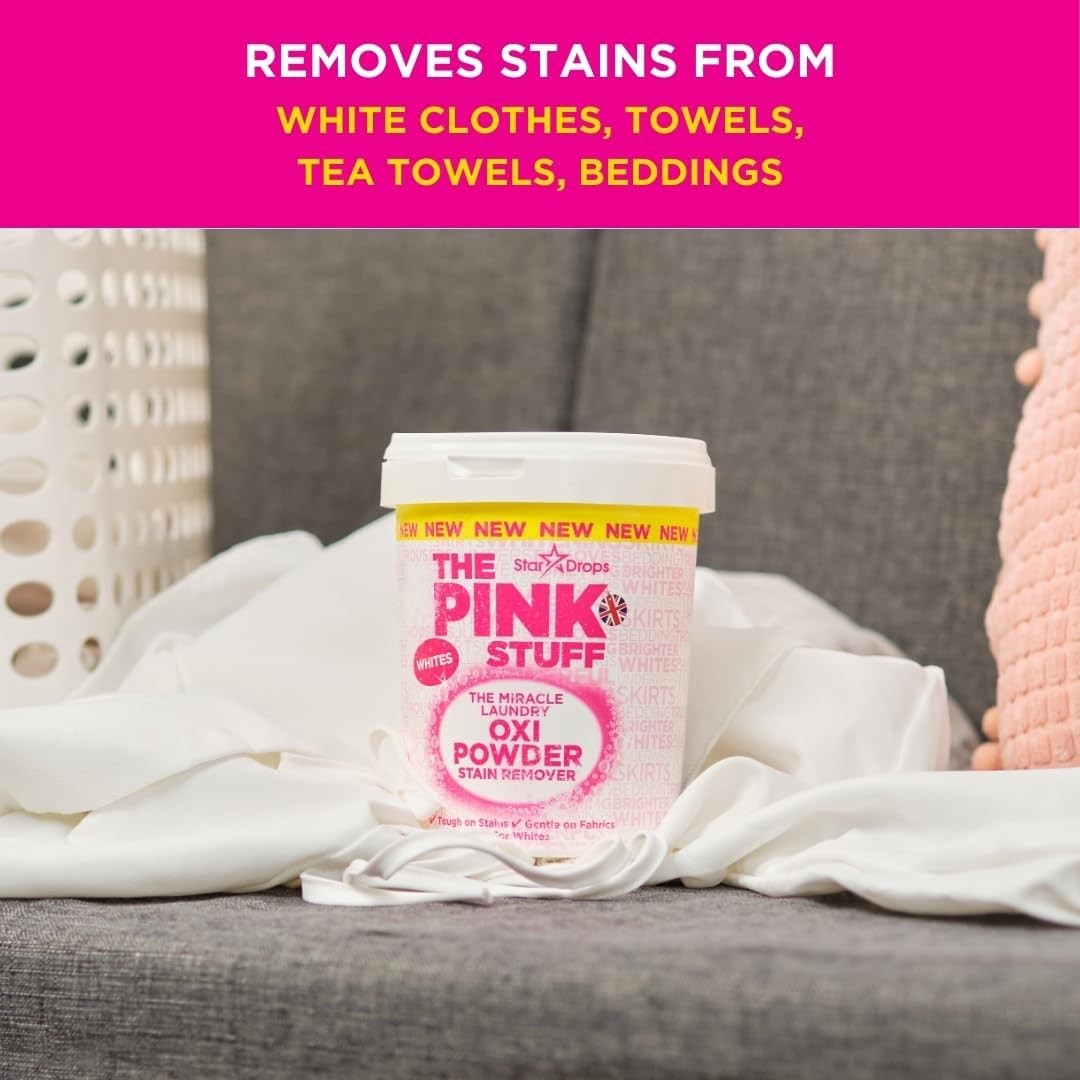 – – The Miracle Laundry Oxi Powder Stain Remover Specifically Formulated for