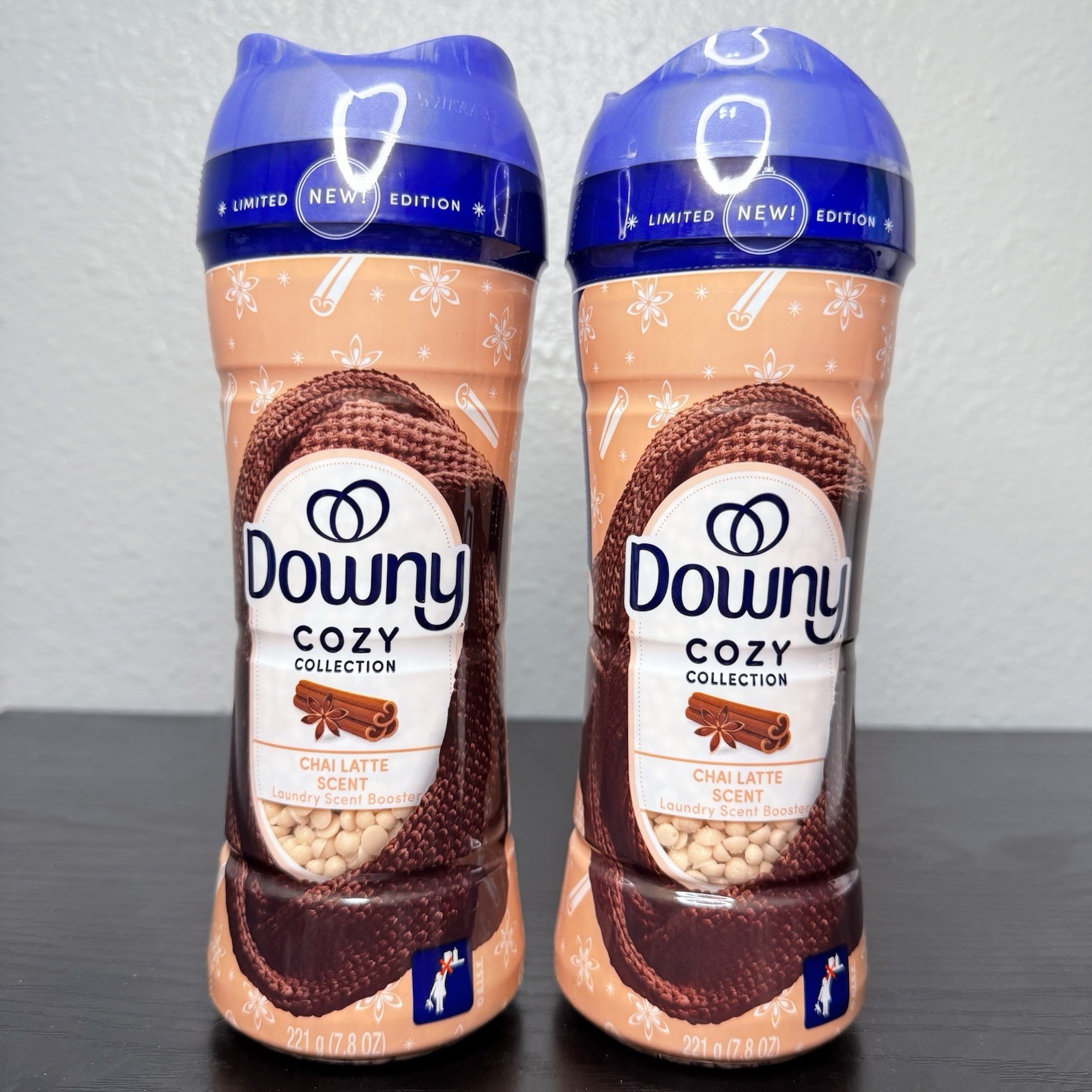 Downy Cozy Collection CHAI LATTE Laundry Scent Booster 7.8oz Lot of 2