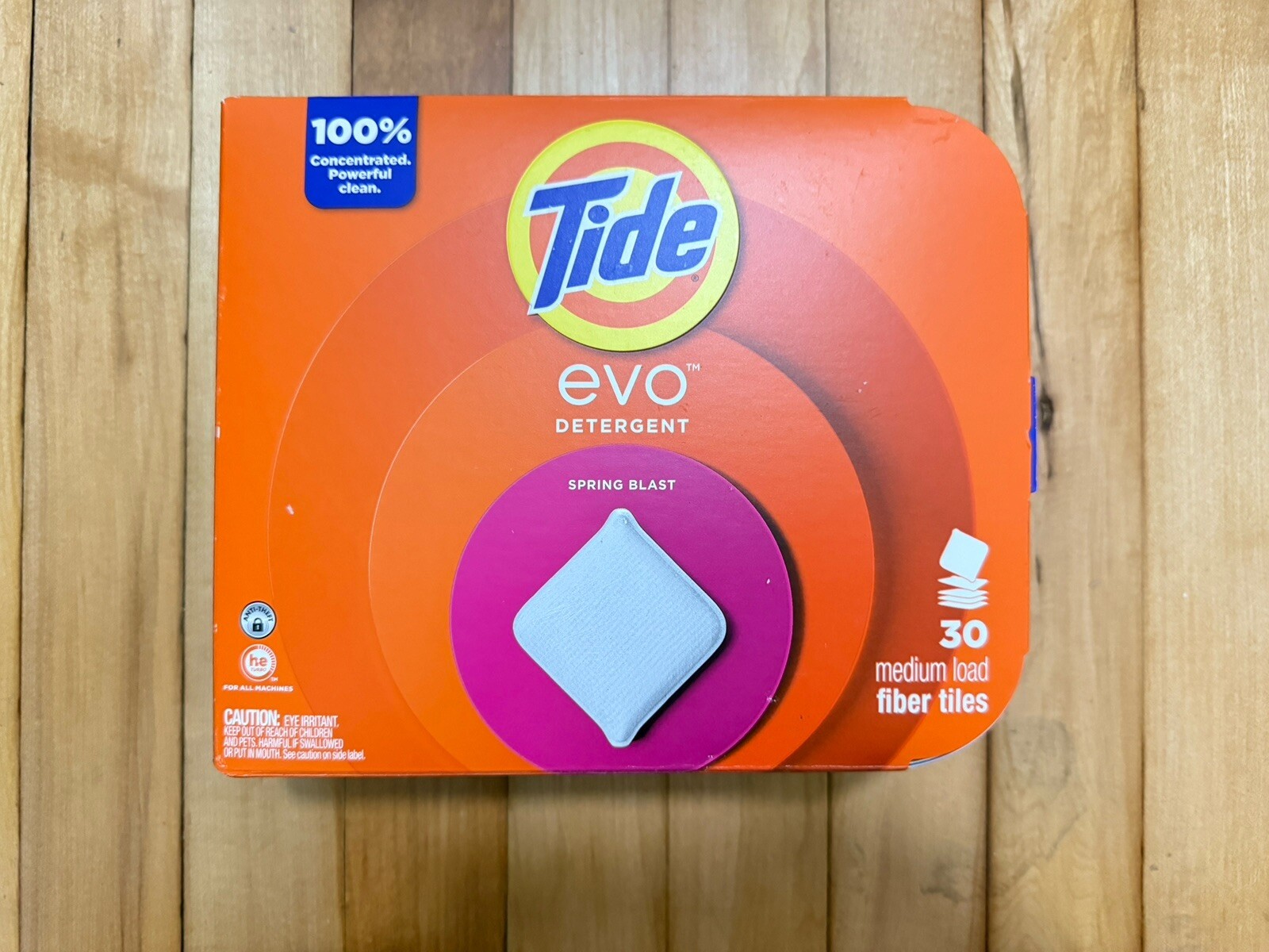 Tide Evo Fiber Tiles Detergent Spring Blast 💥 30 Ct (2025) New In Box Sold Out