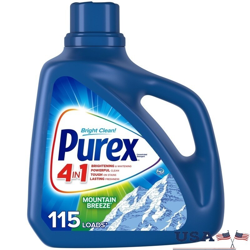 Liquid Laundry Detergent Mountain Breeze Stain Lifting 115 Loads Fresh Clean New