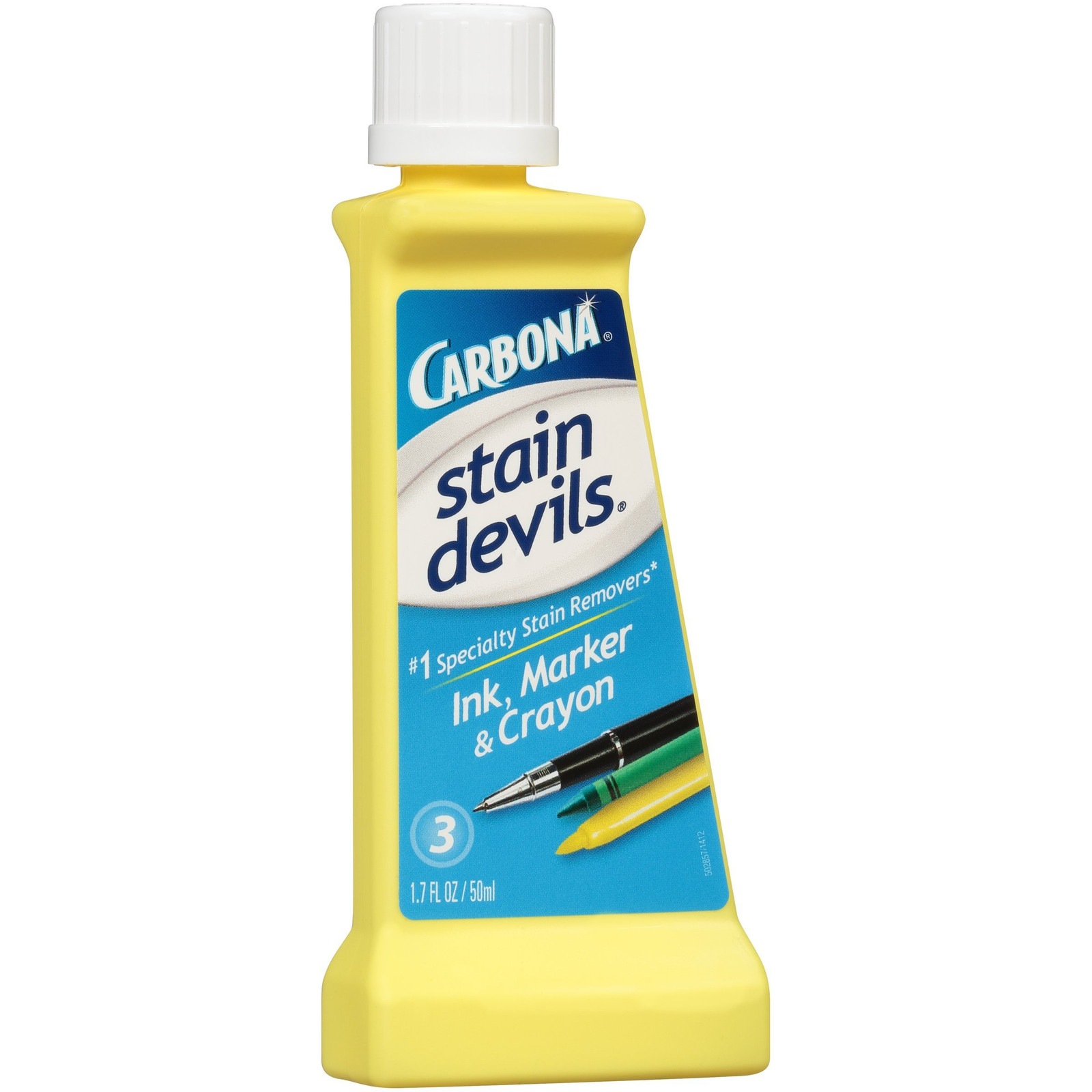 Stain Devils 3 Ink Stain Remover 1.7 fl oz for Ball Point Crayon Felt Tip