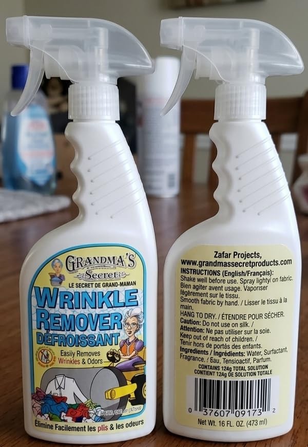 Grandma’s Secret Wrinkle Remover – Release Spray, Odor Combo Pack
