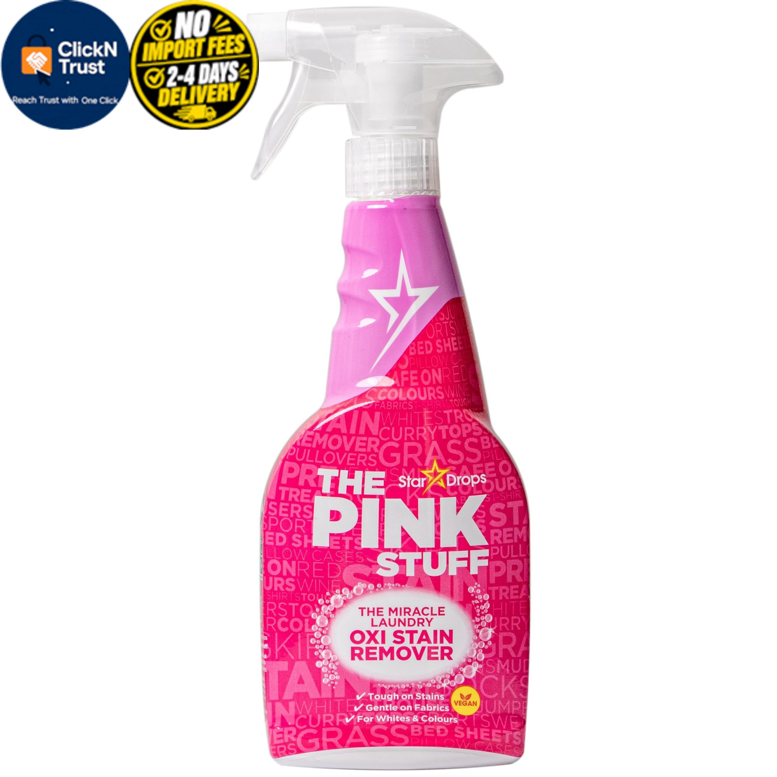 The Pink Stuff Miracle Laundry Oxi Stain Remover 16.9 Fl Oz (Pack of 1)