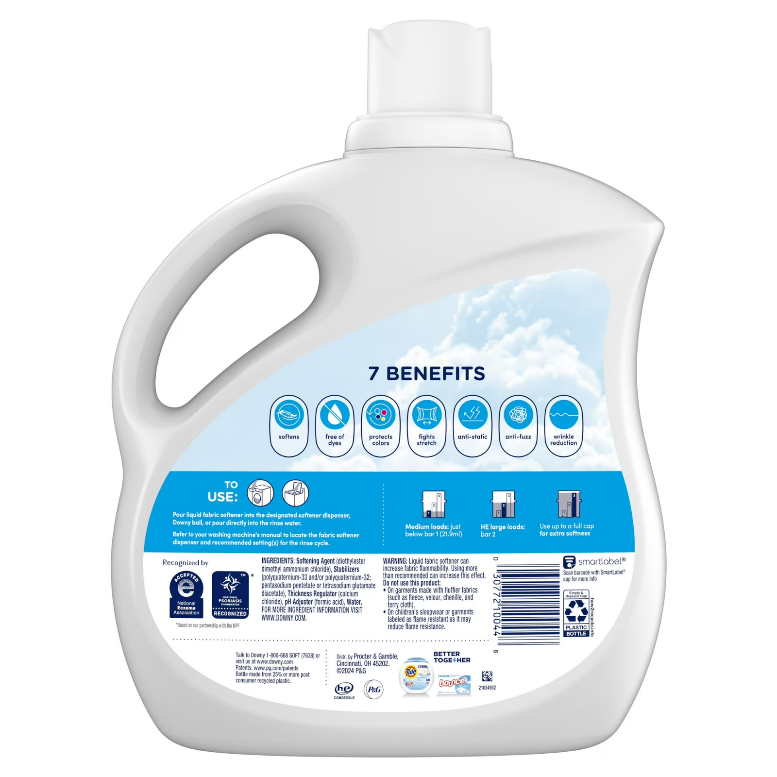 Downy Free Gentle Fabric Softener Fabric Conditioner, 111 fl oz, 150 Loads,