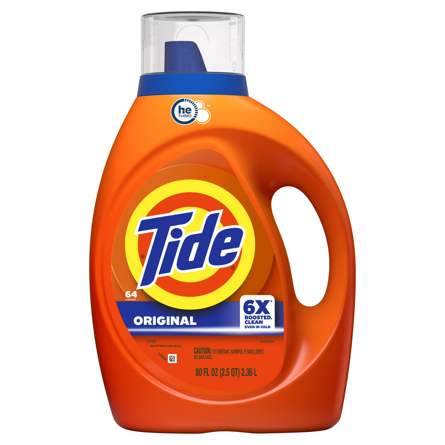 Tide Original Liquid Laundry Detergent 80 fl oz 64 Loads HE Compatible, 3 Pack