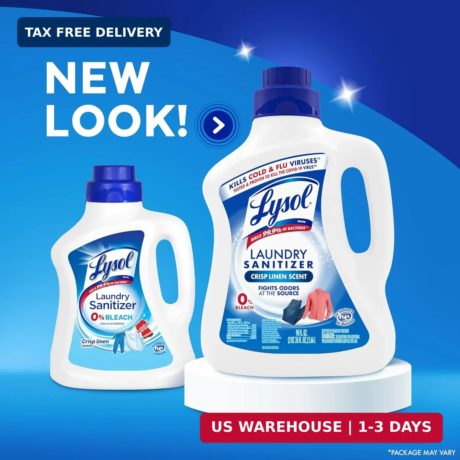 Lysol Laundry Sanitizer Additive, Bacteria-Causing Laundry Odor Eliminator, Dete