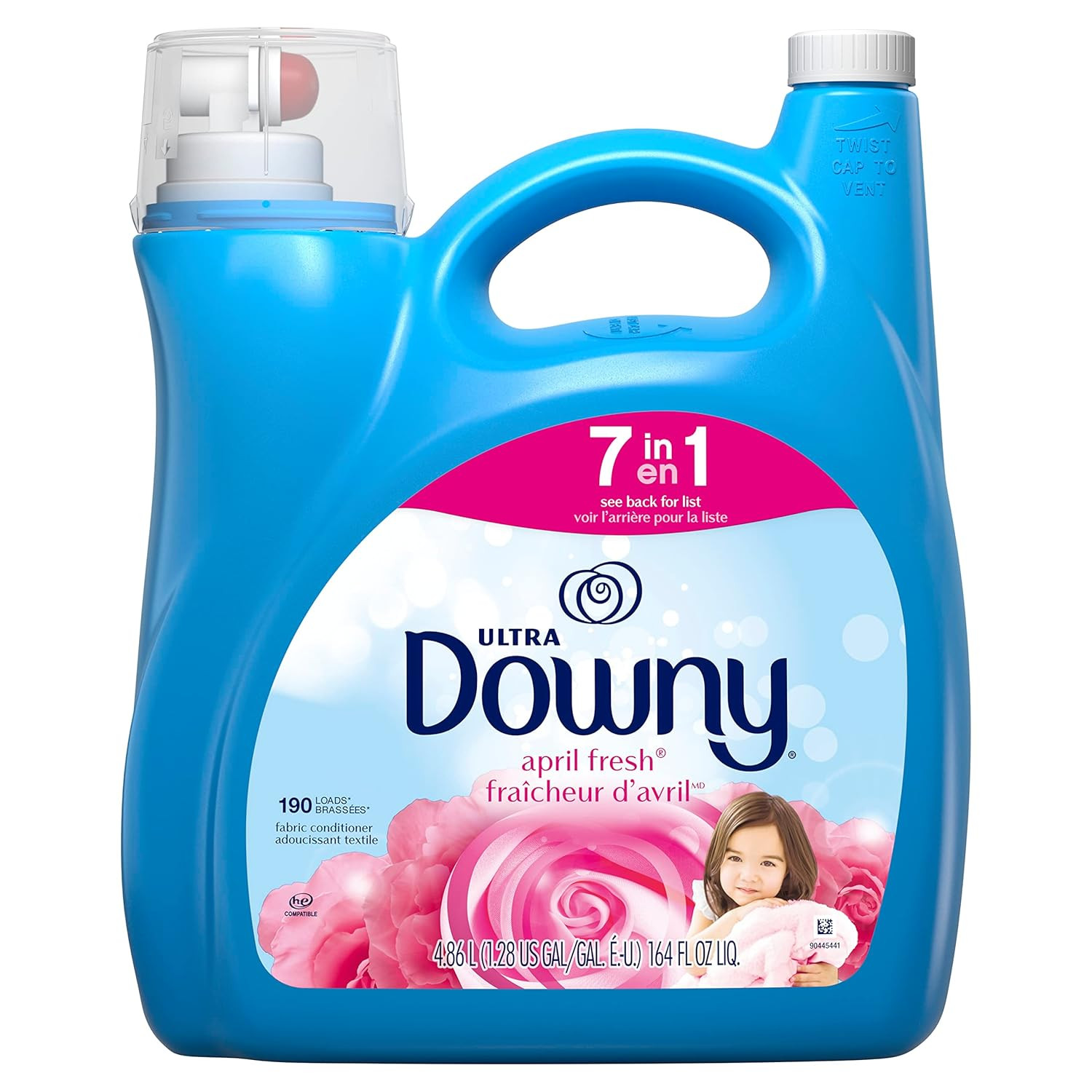 Downy Cool Cotton 2‑in‑1 Fabric Softener 140oz 190 Loads Fresh