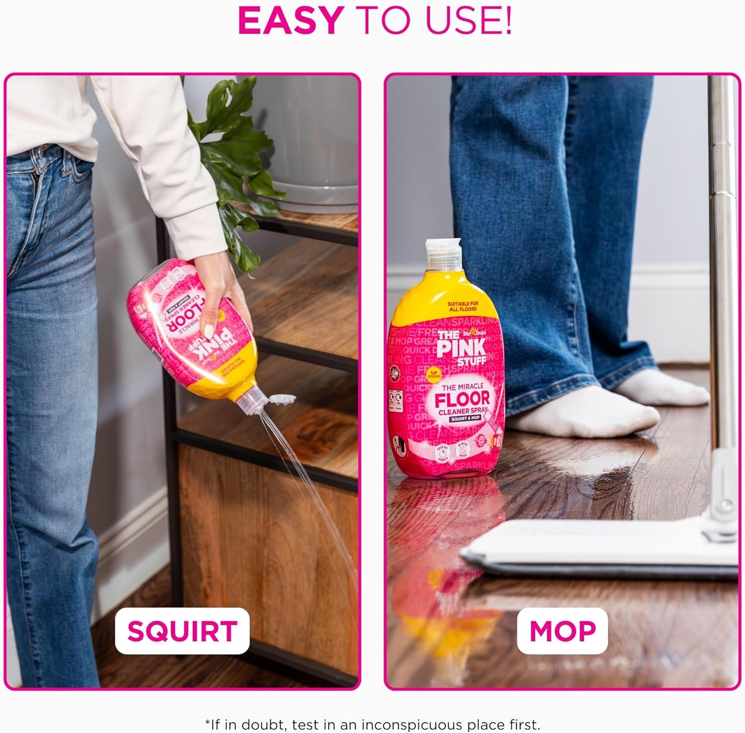 Stardrops The Pink Stuff The Miracle Floor Cleaner Spray – Squirt & Mop Formul