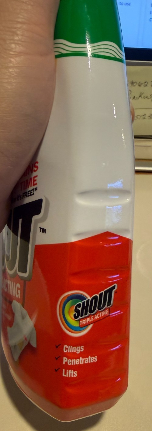 2 Fresh Scent Shout Laundry Stain Spray 22oz, Eco-Friendly & Highly Concentrated