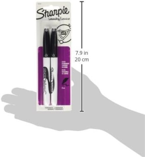 2 Pack Black Rub-a-Dub Fabric Markers – Perfect for Laundry & Personalization