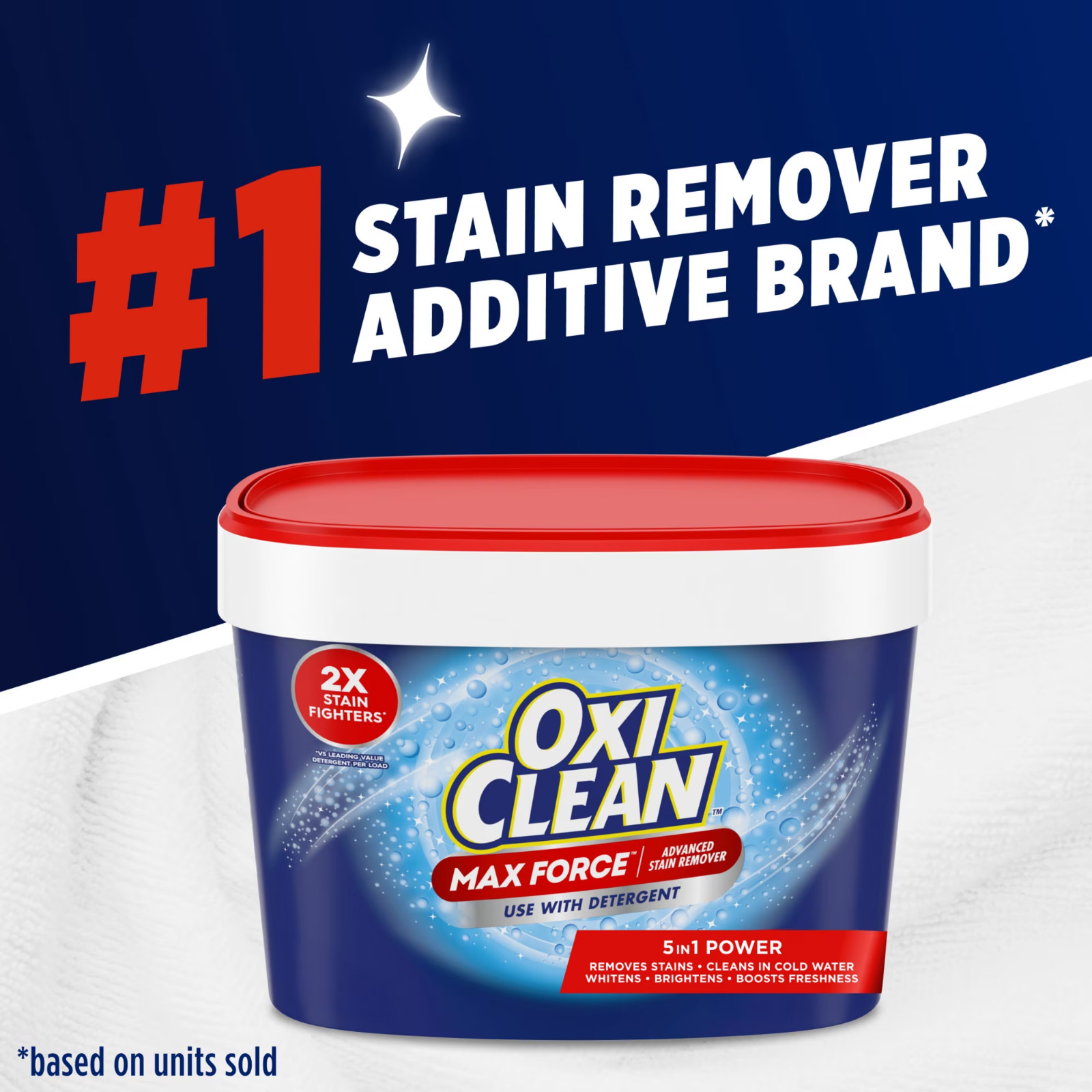 OxiClean Max Force Advanced Stain Remover Powder Color Safe In-Wash 3 lb