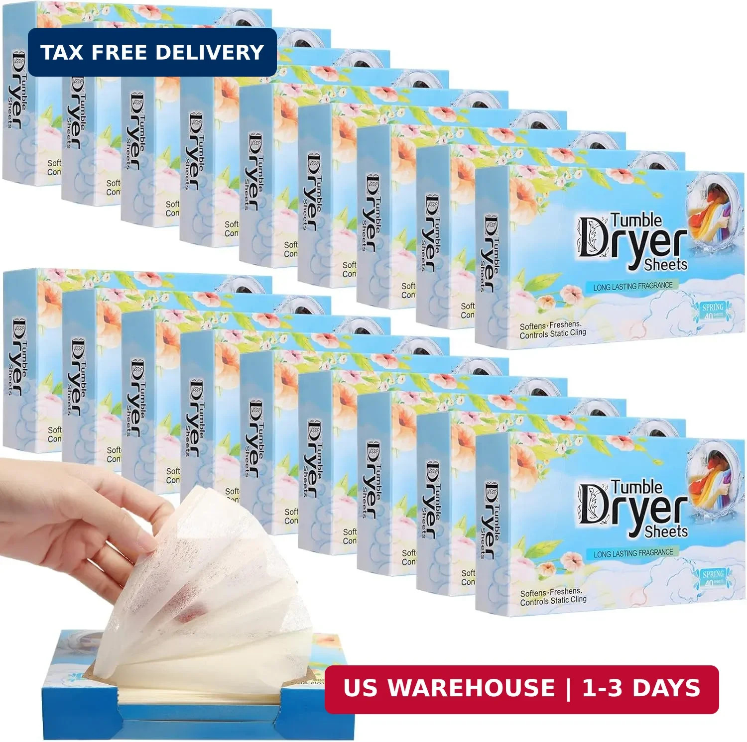 12 pcs 480 Count Dryer Sheets Bulk Wrinkle Releasefabric Softener Lavender Scent