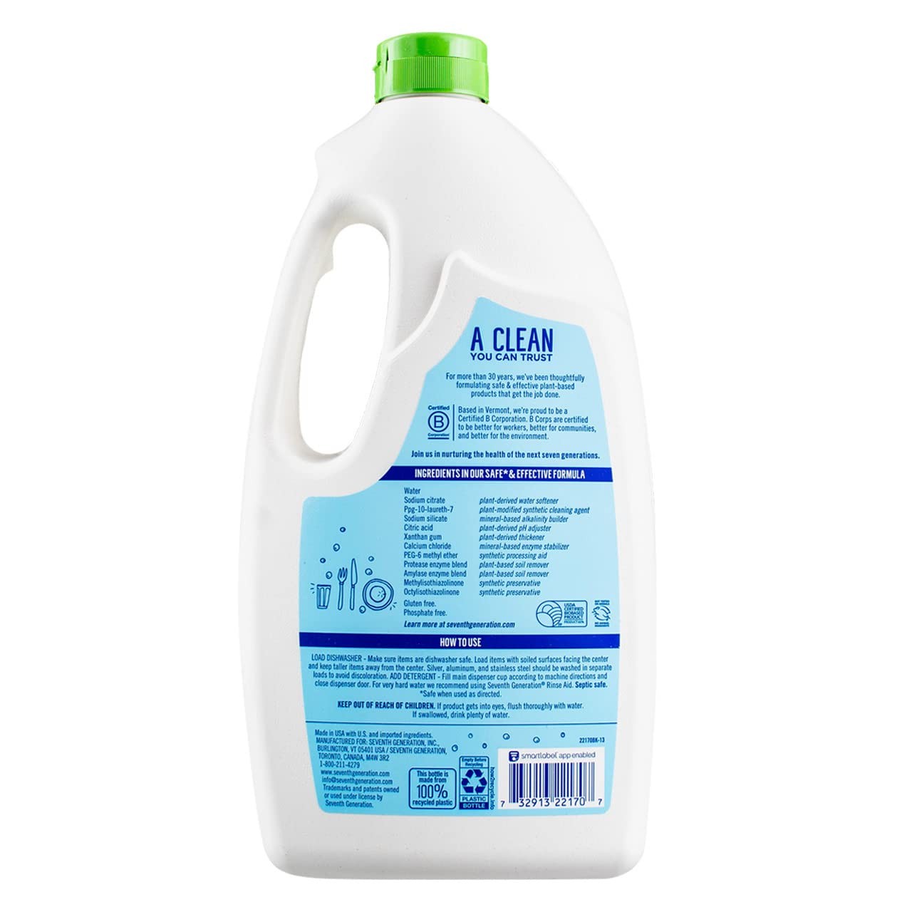 Seventh Generation Free And Clear Dishwasher Detergent 42 Oz Pack Of 2