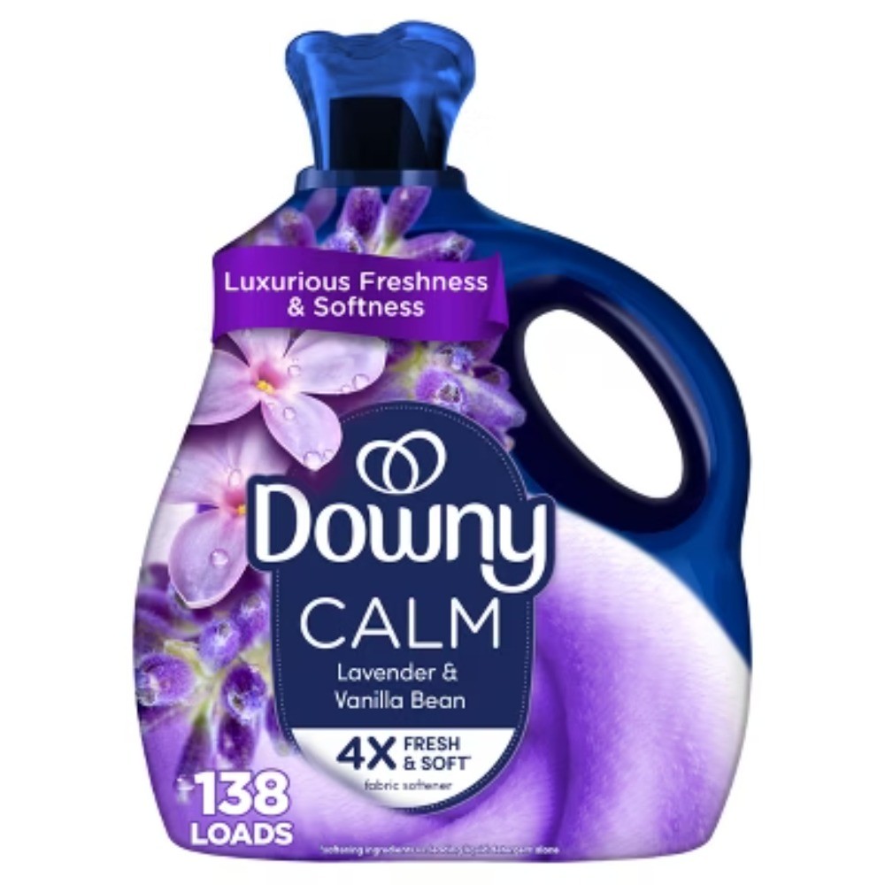 Downy Ultra Soft + Calm Lavender Vanilla Fabric Softener, 93 oz, Paraben-Free
