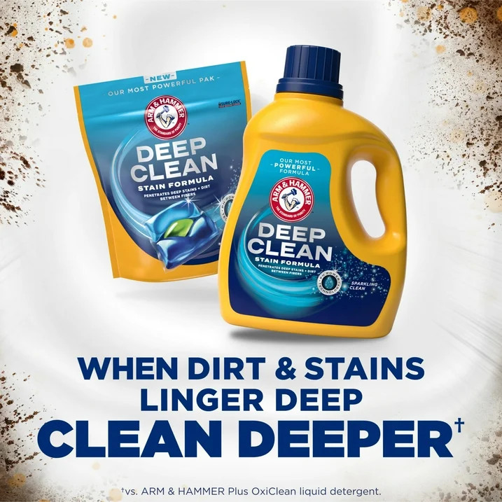ARM and HAMMER Deep Clean OxiClean Max Force Laundry Detergent 102 oz, No Fees