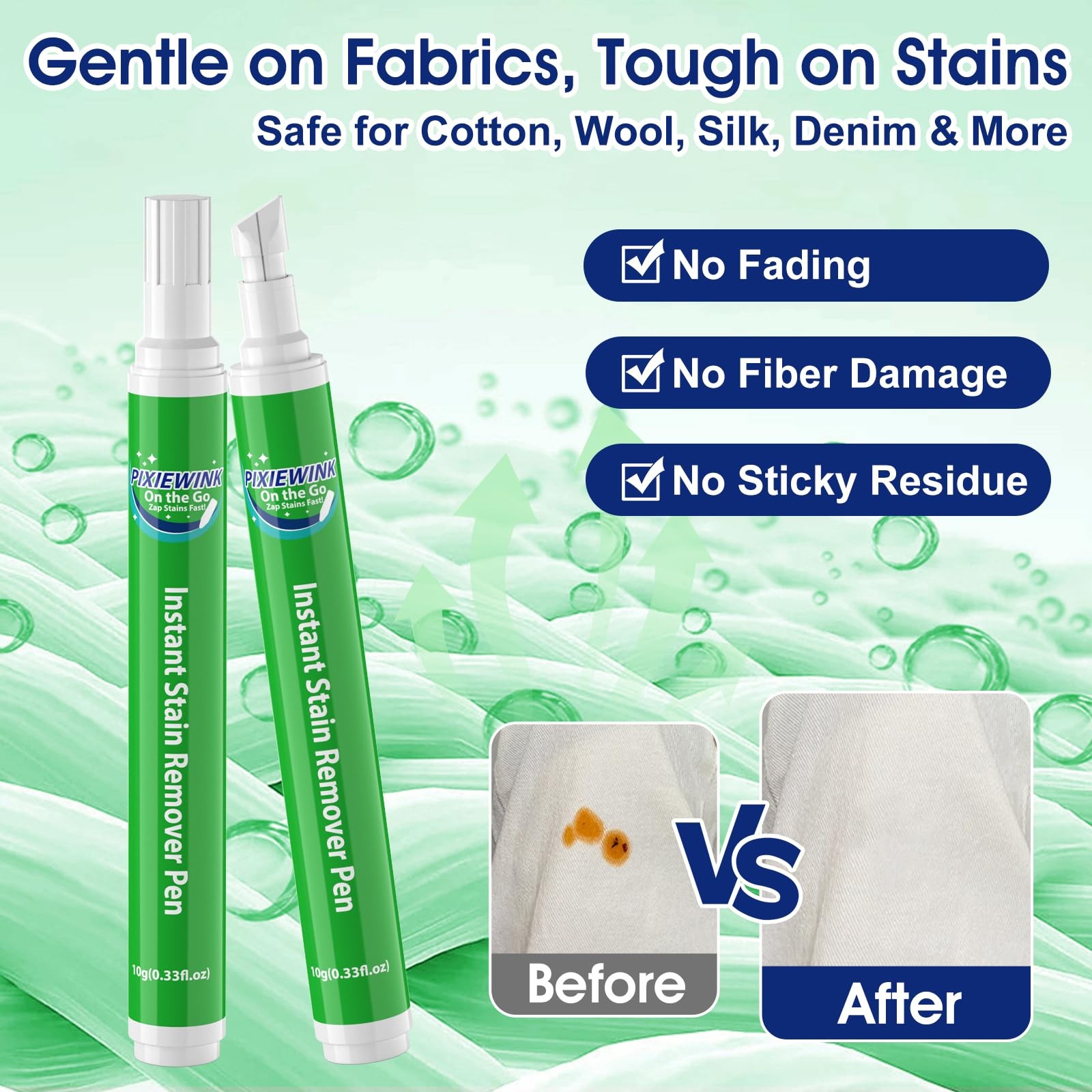 PIXIEWINK Stain Remover Pens for Clothing, 5 Pack – 1.69 Fl Oz (Pack of 1)