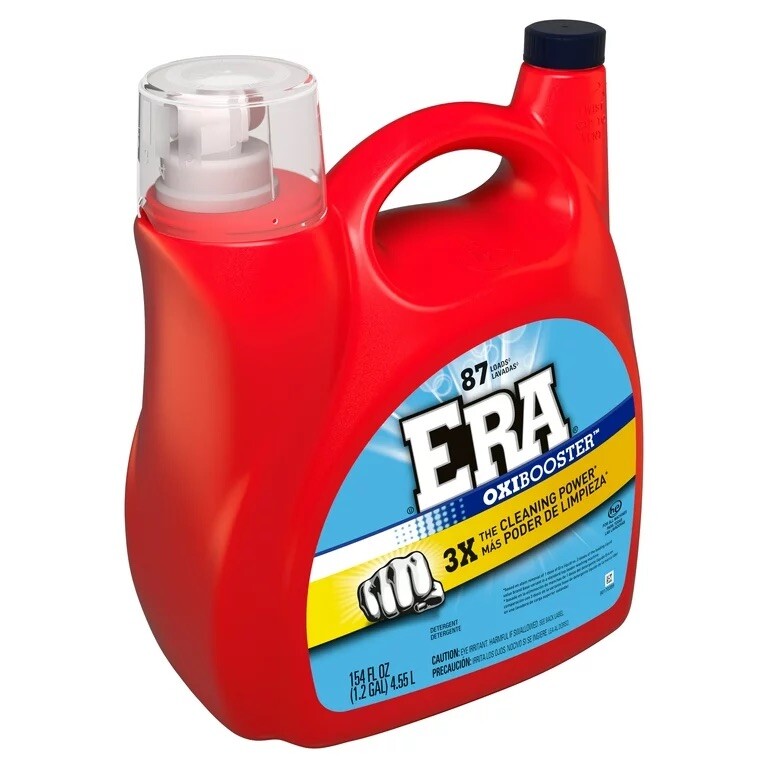 Era Oxibooster Liquid Laundry 🧺 Detergent 87 Loads 154 fl oz (Pack of 2)