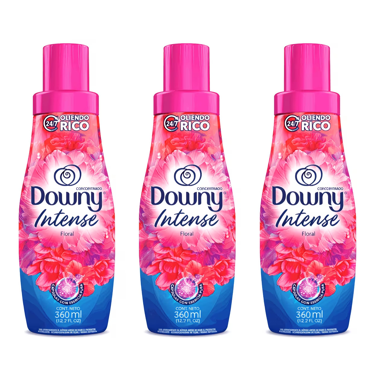 Suavizante de Tela Downy Intense Floral 360ml – Fragancia Fresca de Larga Duraci