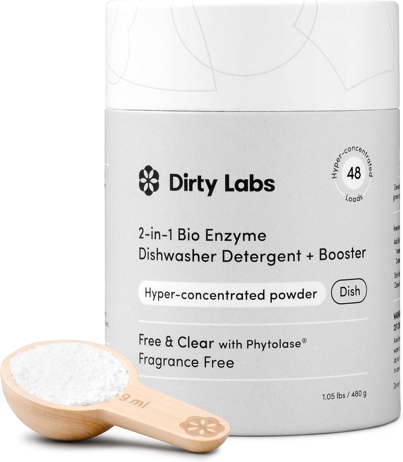 | Dishwasher Detergent and Booster | Scent Free | 48 Loads (1 Lb) | Ultra Clean,